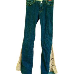 HOST PICK  Vintage Jeans w Flared Macrame Leg Small Fit XS